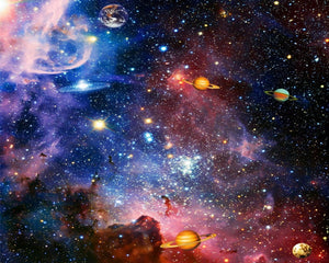 3D Ceiling Paper Cosmic Starry Sky SKU# WAL0174