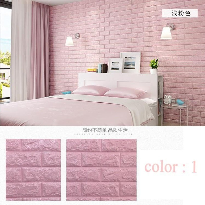 10 Pack 3D Brick Wall Tiles Multiple Colours SKU# MOS0032