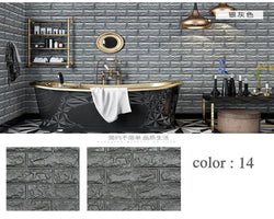 10 Pack 3D Brick Wall Tiles Multiple Colours SKU# MOS0032