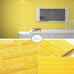 10 Pack 3D Brick Wall Tiles Multiple Colours SKU# MOS0032