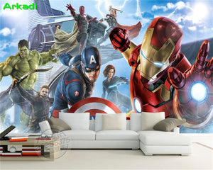 3D Wallpaper Avengers Waterproof SKU# WAL0025