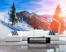 3D Wallpaper Snowy Hills SKU# WAL0120