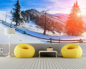 3D Wallpaper Snowy Hills SKU# WAL0120