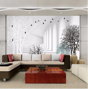 3D Wallpaper Abstract Woods  for Wall Décor