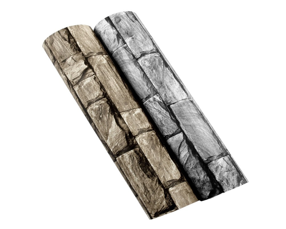 3D Wallpaper Gray Brick 