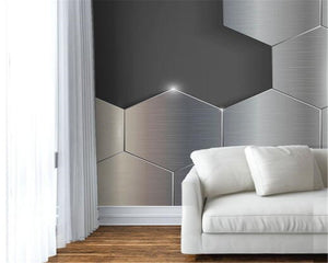 3D Wallpaper Metal Stereoscopic Wall SKU# WAL0285