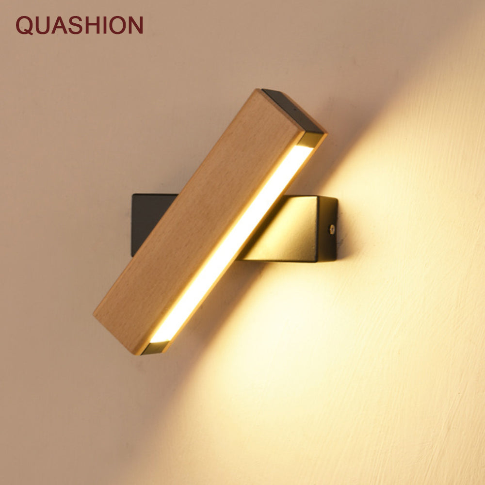 LED Swivel Maple Wood Case Wall Sconce 90V-260V SKU# LIG0076