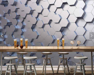 3D Wallpaper Hexagon Insights II SKU# WAL0070