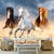 Animal Theme 3D Wallpaper Running Horses for Wall Treatment
