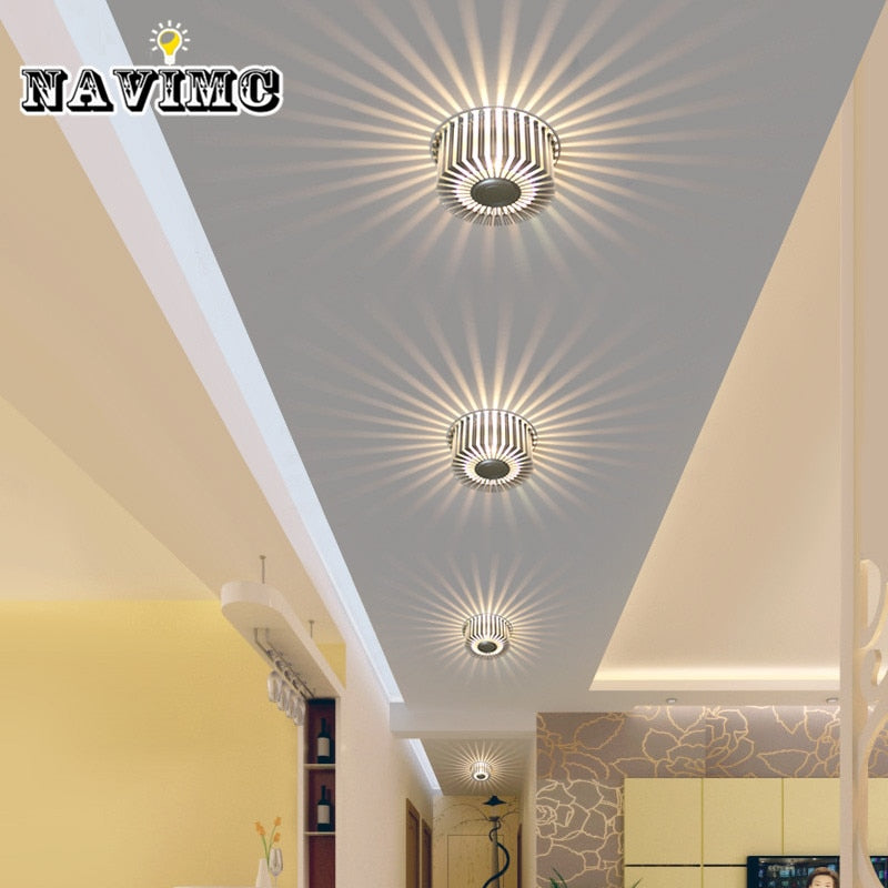 LED RGB / White Ceiling Mount Mini 80-260V SKU# LIG0039