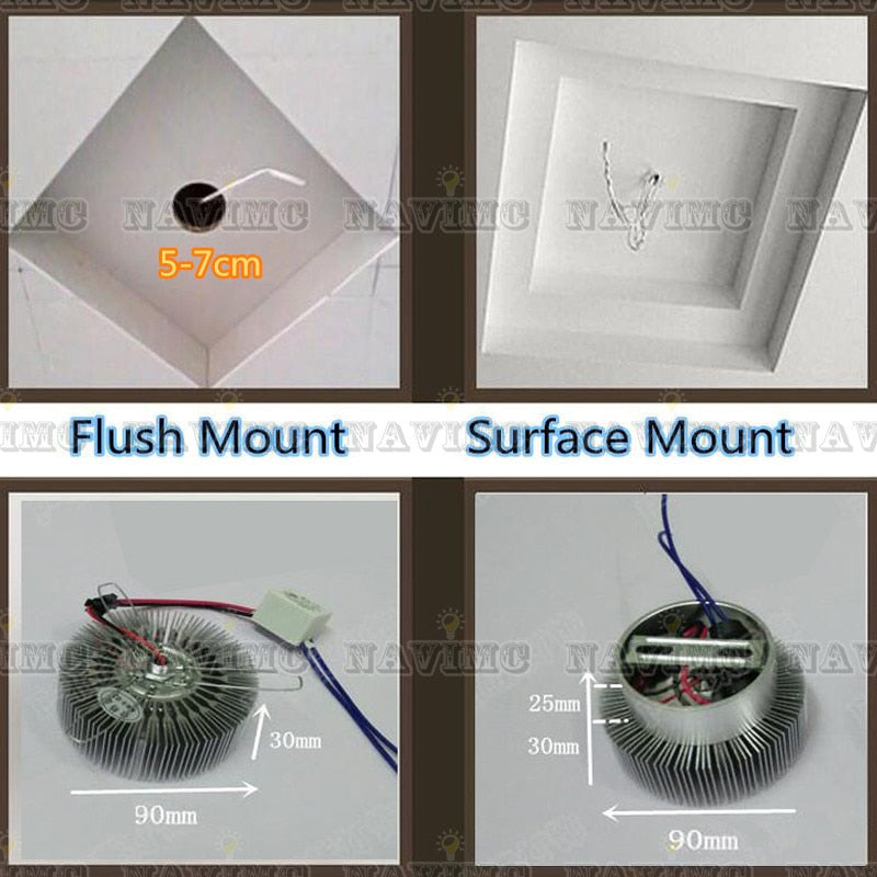 LED RGB / White Ceiling Mount Mini 80-260V SKU# LIG0039
