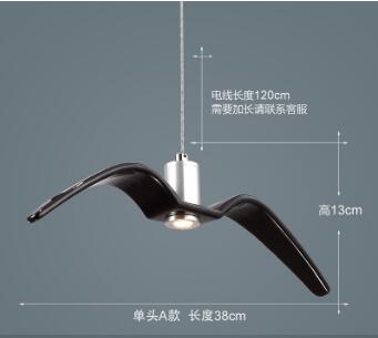 LED Seagull Pendant Light Art White Seagull SKU# LIG0041