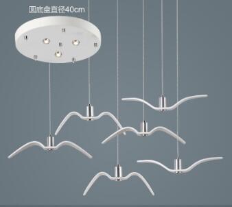 LED Seagull Pendant Light Art White Seagull SKU# LIG0041