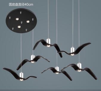 LED Seagull Pendant Light Art White Seagull SKU# LIG0041