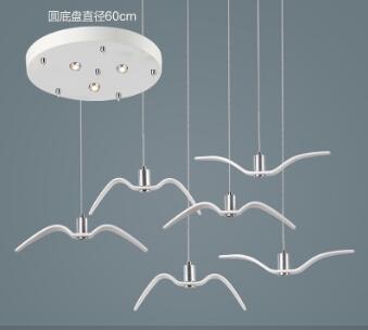 LED Seagull Pendant Light Art White Seagull SKU# LIG0041