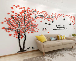 3D Tree Mirror Wall Plate Decals Self Adhesive SKU# MOS0018