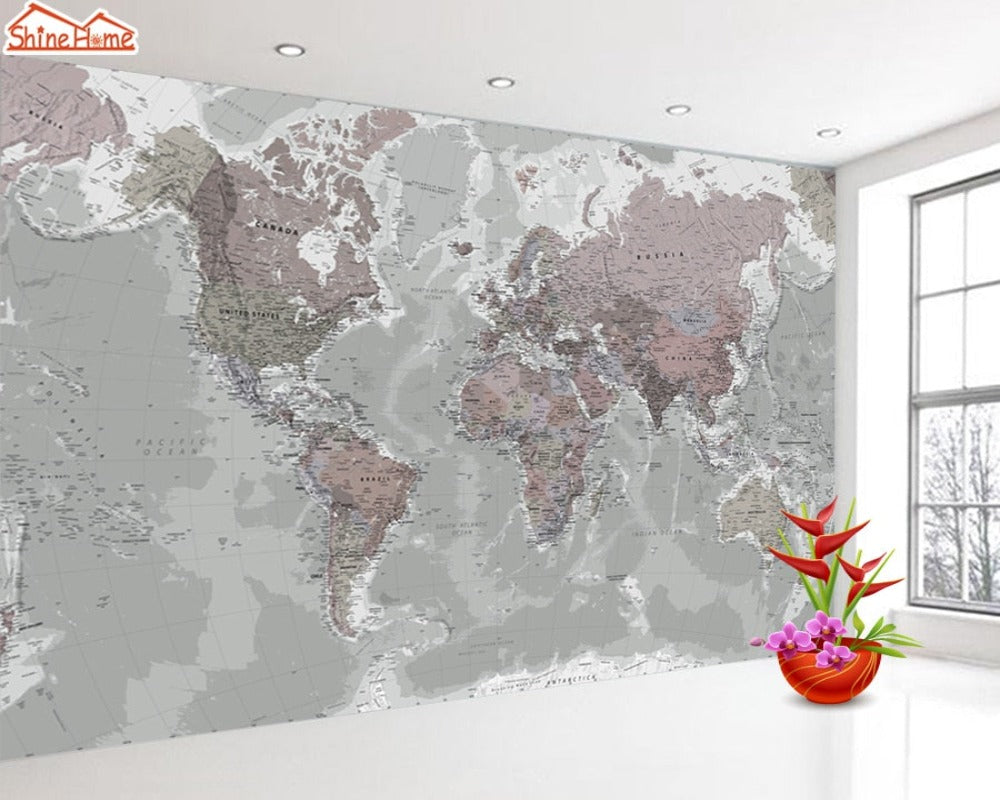 Custom Wallpaper World Map SKU# WAL0143