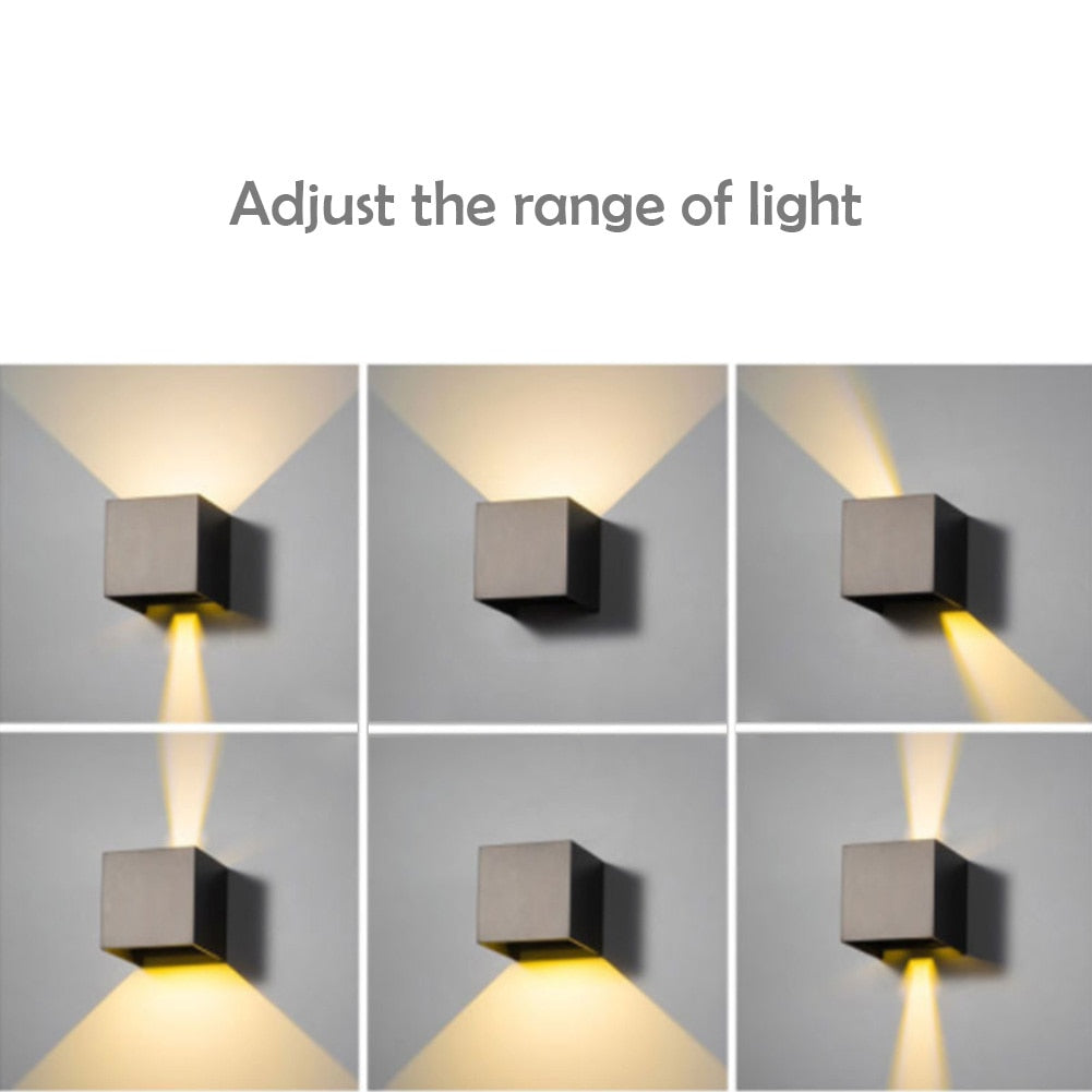 LED Cube Adjustable Wall Sconce Warm White Indoor SKU# LIG0047