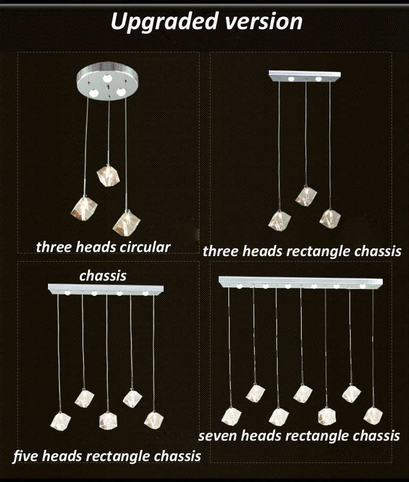 LED Diamonds in the Sky Polished Crystal Pendant SKU# LIG0044