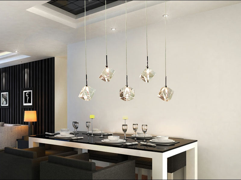 LED Diamonds in the Sky Polished Crystal Pendant SKU# LIG0044