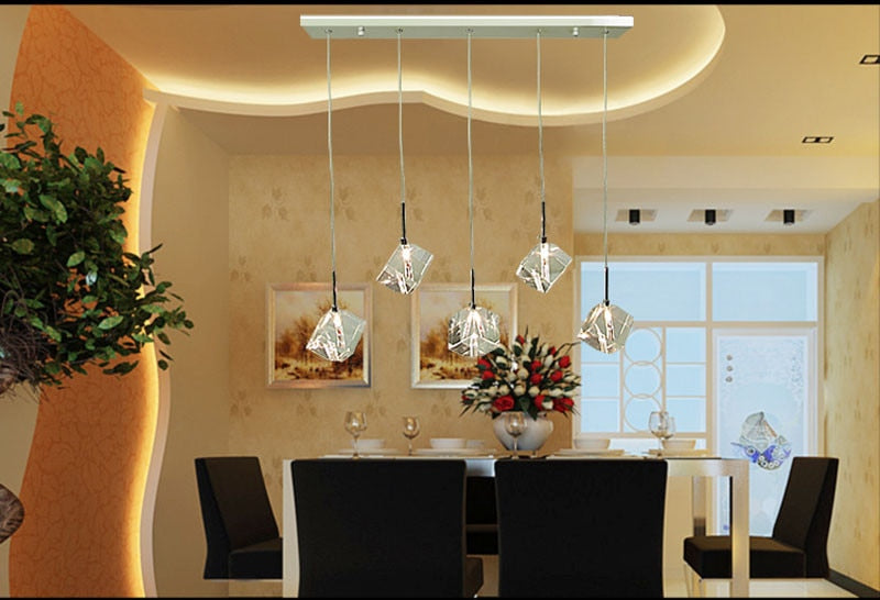 LED Diamonds in the Sky Polished Crystal Pendant SKU# LIG0044