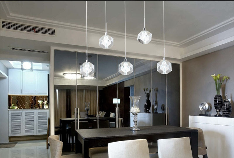 LED Diamonds in the Sky Polished Crystal Pendant SKU# LIG0044