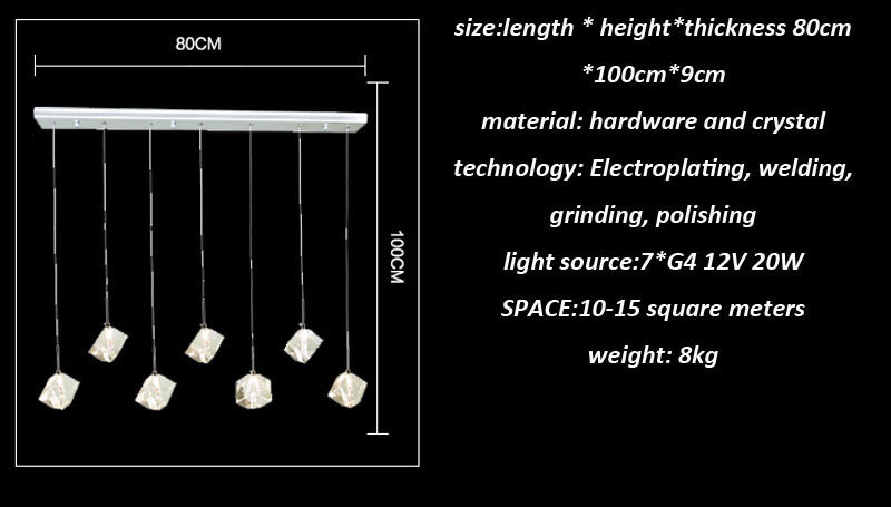 LED Diamonds in the Sky Polished Crystal Pendant SKU# LIG0044