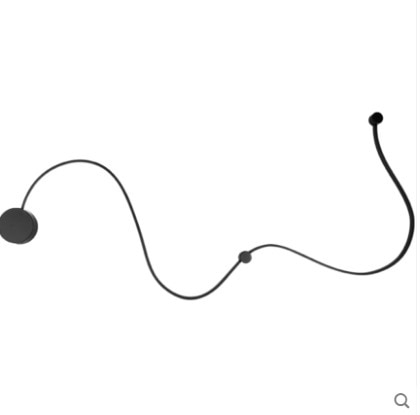 LED Rattlesnake Wall Sconce Aluminum Luminaire SKU# LIG0046