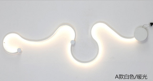 LED Rattlesnake Wall Sconce Aluminum Luminaire SKU# LIG0046