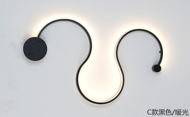 LED Rattlesnake Wall Sconce Aluminum Luminaire SKU# LIG0046