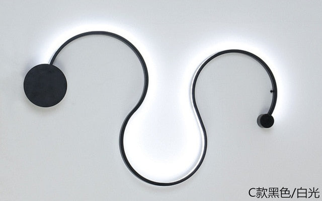 LED Rattlesnake Wall Sconce Aluminum Luminaire SKU# LIG0046