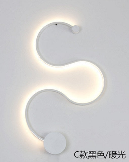 LED Rattlesnake Wall Sconce Aluminum Luminaire SKU# LIG0046