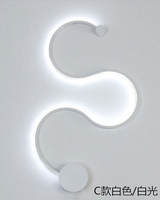 LED Rattlesnake Wall Sconce Aluminum Luminaire SKU# LIG0046