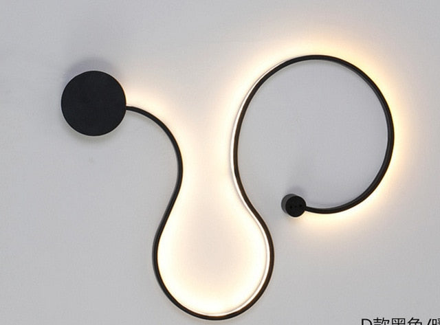 LED Rattlesnake Wall Sconce Aluminum Luminaire SKU# LIG0046