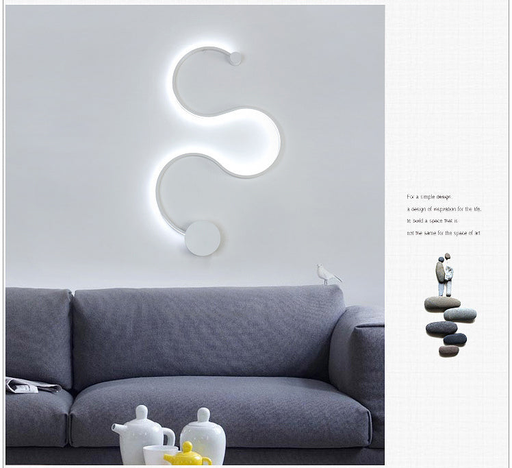 LED Rattlesnake Wall Sconce Aluminum Luminaire SKU# LIG0046