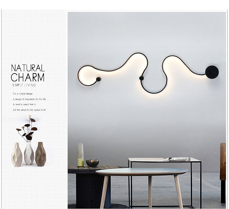 LED Rattlesnake Wall Sconce Aluminum Luminaire SKU# LIG0046