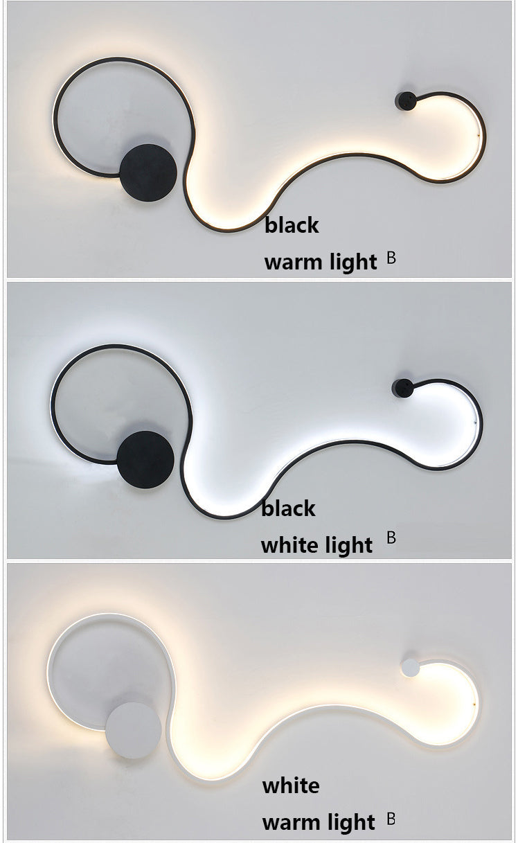 LED Rattlesnake Wall Sconce Aluminum Luminaire SKU# LIG0046