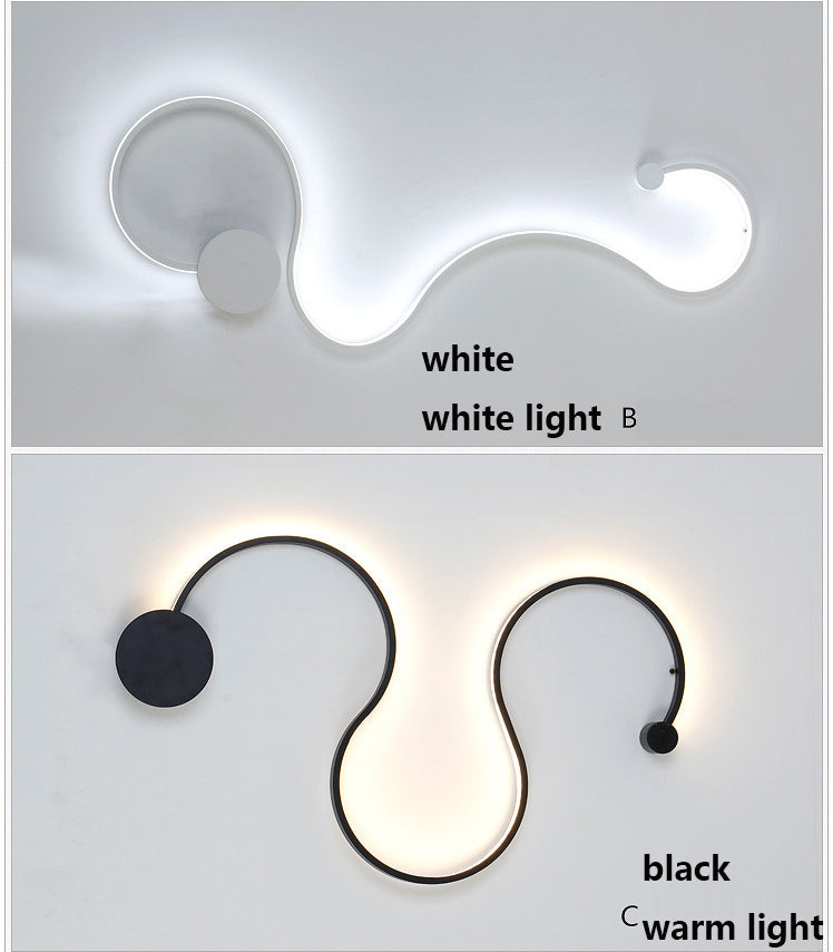 LED Rattlesnake Wall Sconce Aluminum Luminaire SKU# LIG0046