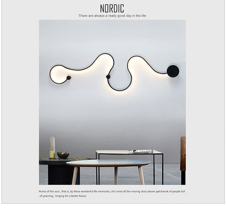 LED Rattlesnake Wall Sconce Aluminum Luminaire SKU# LIG0046