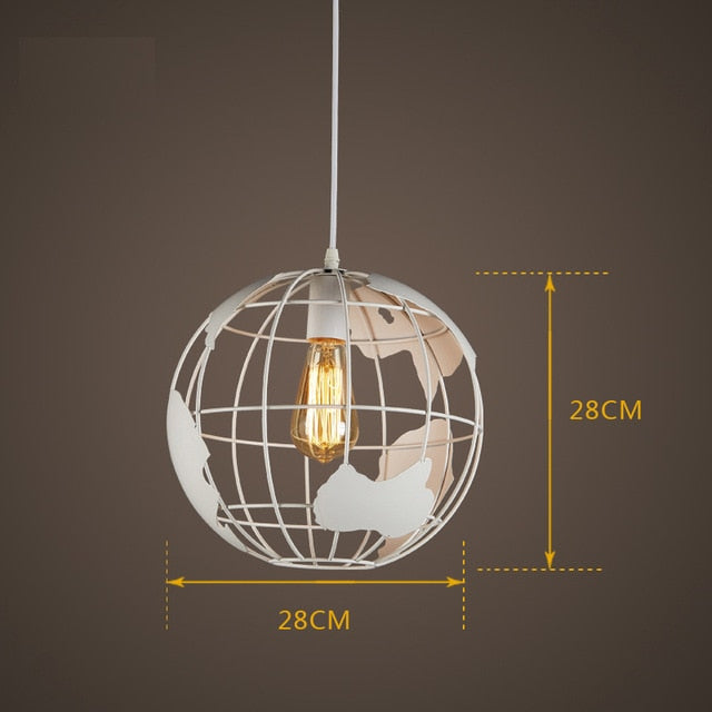 LED Simple Wrought Iron Globe Chandelier Lights SKU# LIG0042