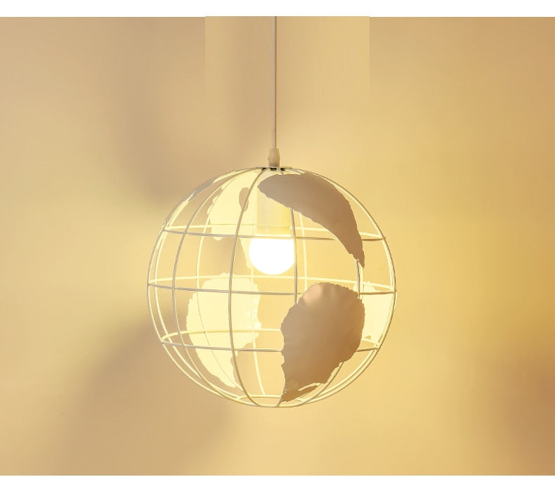 LED Simple Wrought Iron Globe Chandelier Lights SKU# LIG0042