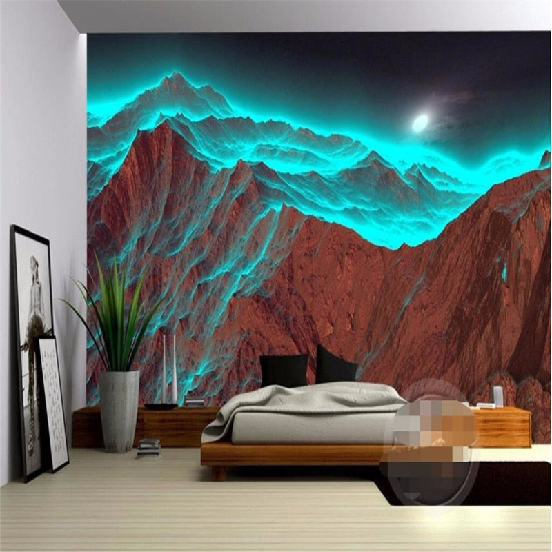 3D Wallpaper Abstract Mountain SKU# WAL0091