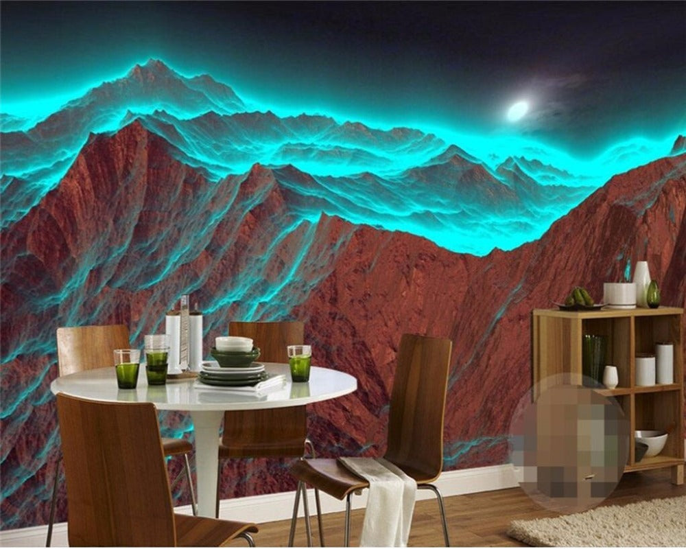 3D Wallpaper Abstract Mountain SKU# WAL0091