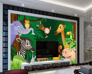 3D Wallpaper Jungle Forest Cartoon SKU# WAL0053