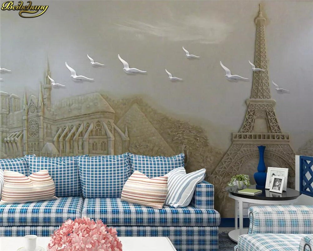 3D Wallpaper Paris Landscape SKU# WAL0049