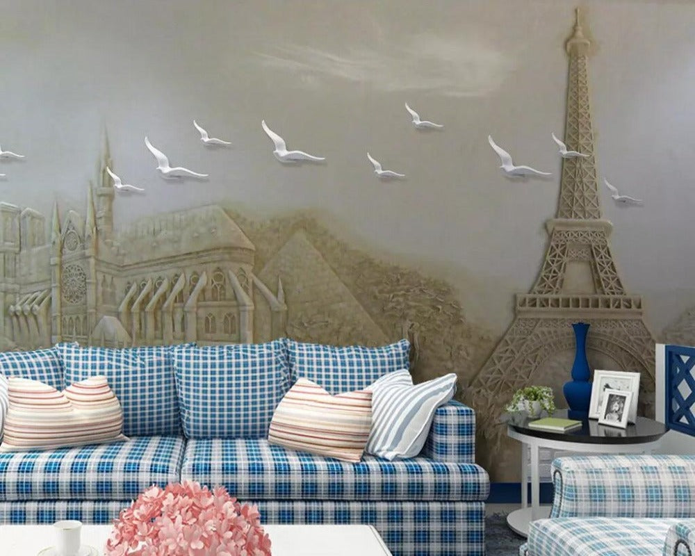 3D Wallpaper Paris Landscape SKU# WAL0049