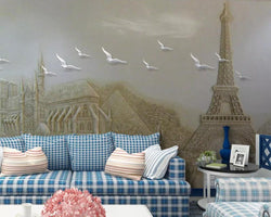 3D Wallpaper Paris Landscape SKU# WAL0049