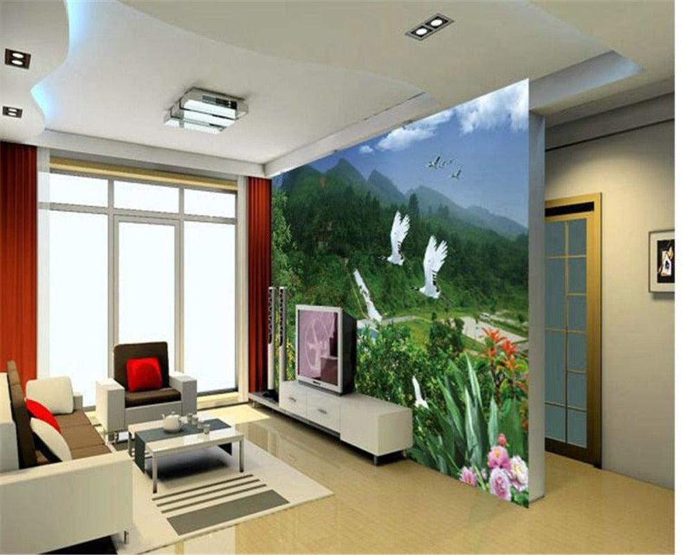 3D Wallpaper Stereoscopic Seagulls SKU# WAL0122