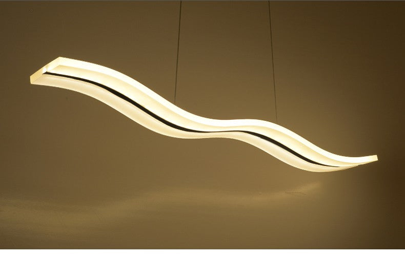 LED Frosted Wave Ceiling Pendant Susp. SKU# LIG0018