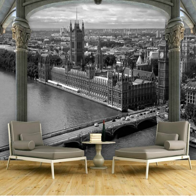 3D Wallpaper Retro London SKU# WAL0147